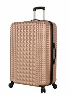 Steve Madden Luggage Set 3 Piece - Lightweight Hardside Suitcase Set - Includes 20 Inch Carry On, 24In/28In Checked Bag With 8-Wheel Rolling Spinner (Rose Gold, One Size) -TRAVELPRO Sales 41zME2 f53L