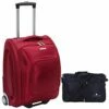 Travelon 18" Wheeled Underseat Bag - Black, With Large 21" Foldable Sporty Duffle Bag (Red) -TRAVELPRO Sales 41zu4 2BZ 2BlL
