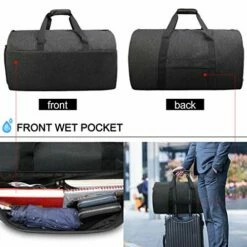 Garment Bags Convertible Suit Travel Bag With Shoes Compartment Waterproof Large Carry On Duffel Bags Garment Weekender Bag For Men Women Black -TRAVELPRO Sales 51 dKOCJ1bL