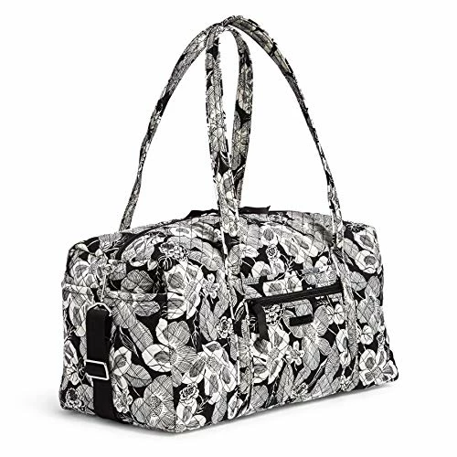 Vera Bradley Women's Signature Cotton Medium Travel Duffel Bag, Bedford Blooms, One Size 5 Vera Bradley Women's Signature Cotton Medium Travel Duffel Bag, Bedford Blooms, One Size - Image 3