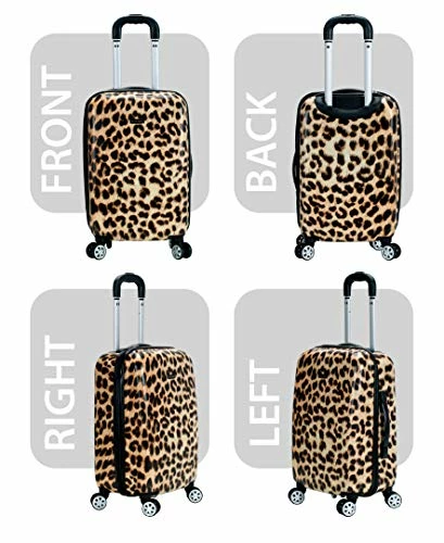 Rockland Safari Hardside Spinner Wheel Luggage, Leopard, Carry-On 20-Inch 10 Rockland Safari Hardside Spinner Wheel Luggage, Leopard, Carry-On 20-Inch - Image 8