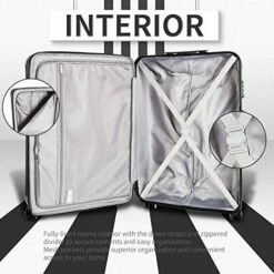 COOLIFE Luggage Expandable Suitcase PC+ABS 3 Piece Set With TSA Lock Spinner Carry On 20in24in28in(Black, 3 Piece Set) -TRAVELPRO Sales 5117t8YAP0L