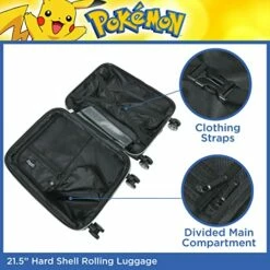 Ful Pokemon Pikachu 21 Inch Rolling Luggage, Hardshell Carry On Suitcase With Wheels, Multicolor (FBML0001-998) 13 Ful Pokemon Pikachu 21 Inch Rolling Luggage, Hardshell Carry On Suitcase With Wheels, Multicolor (FBML0001-998) -TRAVELPRO Sales 511l 6RGtaL