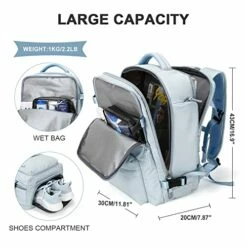 Large Travel Backpack Women, Carry On Backpack,Hiking Backpack Waterproof Outdoor Sports Rucksack Casual Daypack School Bag Fit 14 Inch Laptop With USB Charging Port Shoes Compartment -TRAVELPRO Sales 511tl9q4GKL