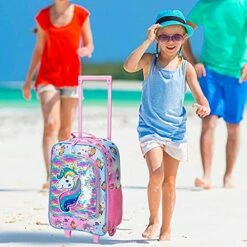 Kids Suitcase, Rolling Luggage With Wheels For Girls - Unicorn -TRAVELPRO Sales 5127yn9Ns2S
