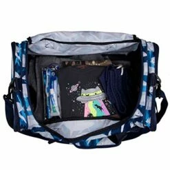 Wildkin Kids Weekender Duffel Bag For Boys And Girls, Carry-On Size And Perfect For Weekend Or Overnight Travel, 600-Denier Polyester Fabric Duffel Bags Measures 22 X 12 X 12 Inches (Sharks) -TRAVELPRO Sales 512Tks33JrL