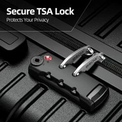 BEOW Expandable Luggage Sets Clearance 3 Piece Hardshell Lightweight PC+ABS Suitcase Spinner Wheels TSA Lock Black -TRAVELPRO Sales 512gG9 fw5L