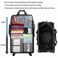 Hanke Expandable Foldable Suitcase Luggage Rolling Travel Bag Duffel Tote Bag For Men Women Lightweight Carry-on Suitcase Large Capacity Luggage With Universal Wheel(Black) -TRAVELPRO Sales 512w8Mk7ofL