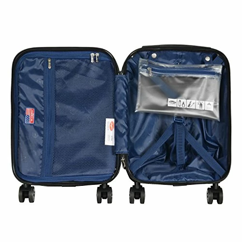 Olympia Nema 18" Carry-on Underseater Spinner W/TSA Lock, Silver 6 Olympia Nema 18" Carry-on Underseater Spinner W/TSA Lock, Silver - Image 4