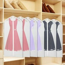 Univivi Hanging Garment Bag 43 Inch Suit Bag For Storage(Set Of 6) Washable Translucent Lightweight Garment Bags For Dress Suits, Jackets, T-Shirt, Sports Coats Etc. -TRAVELPRO Sales 513s4ZIDcfL