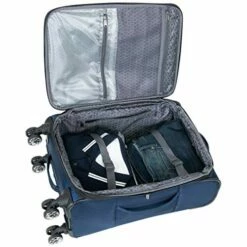Kenneth Cole Reaction Rugged Roamer Luggage Collection Lightweight Softside Expandable 8-Wheel Spinner Travel Suitcase Bag, Navy, 20-inch Carry-On 21 Kenneth Cole Reaction Rugged Roamer Luggage Collection Lightweight Softside Expandable 8-Wheel Spinner Travel Suitcase Bag, Navy, 20-inch Carry-On -TRAVELPRO Sales 513x04S7u6L