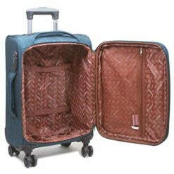 Dejuno Aurora Lightweight Denim 3-Piece Spinner Luggage Set, Navy -TRAVELPRO Sales 513yViphPQL