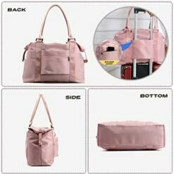 PlasMaller Travel Bag Carry On Sports Gym Duffel Luggage Shoulder Pack For Women (Pink) -TRAVELPRO Sales 5157DpV yfL