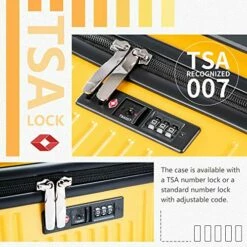 Coolife Luggage 3 Piece Sets PC+ABS Spinner Suitcase Carry On Fashion (Dark Green, One_Size) 14 Coolife Luggage 3 Piece Sets PC+ABS Spinner Suitcase Carry On Fashion (Dark Green, One_Size) -TRAVELPRO Sales 515A OH0kML