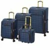 London Fog Brentwood II 4 Piece Set (with Under The Seat Bag), Blue Window Pane -TRAVELPRO Sales 515gGiB JmL