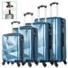 Semper Hardside Blue Luggage Sets With 4- Spinner Wheels, 4-Piece Lightweight Carry- On Suitcase Sets In 18" 20" 24" 28" FREE Luggage Scale -TRAVELPRO Sales 515ivZFACsL