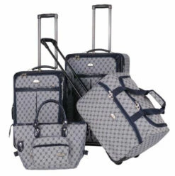 American Flyer Luggage Signature 4 Piece Set, Navy, One Size