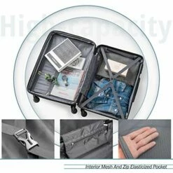 Merax Luggage Set With TSA Lock, All Expandable 3 Piece Hardshell Lightweight Suitcase Set 20inch 24inch 28inch (Apple Green) -TRAVELPRO Sales 5166YdB4mTL