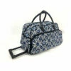 Exotic Wild Floral Medallion Motif Rolling Lightweight Carry On Duffel Bag, Modern Graphic Tribal -TRAVELPRO Sales 516Pm2vlkpL