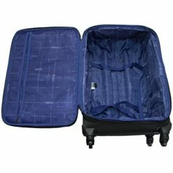 Kenneth Cole Reaction Going Places 24" 600d Polyester Expandable 4-Wheel Spinner Checked Luggage, Black 13 Kenneth Cole Reaction Going Places 24" 600d Polyester Expandable 4-Wheel Spinner Checked Luggage, Black -TRAVELPRO Sales 517nDlcOzJL