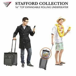 Travelers Club Luggage 16" Top Expandable Rolling Underseater W/USB Port, Dark Gray Suitcase, 27 Travelers Club Luggage 16" Top Expandable Rolling Underseater W/USB Port, Dark Gray Suitcase, -TRAVELPRO Sales 5180yPgM4AL