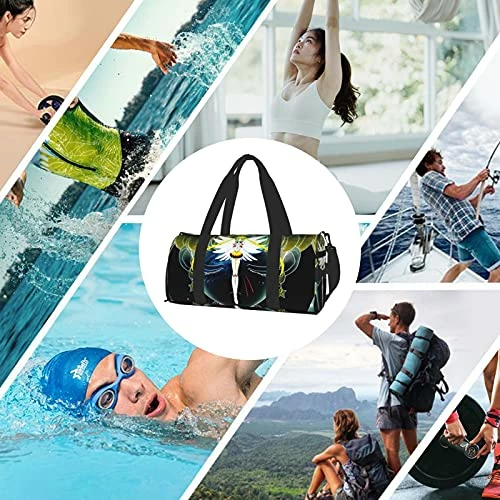 Anime Sai-lor Mo-on Sports Gym Bag With Wet Pocket & Shoes Compartment, Travel Duffel Bag Workout Bag For Men And Women 4 Anime Sai-lor Mo-on Sports Gym Bag With Wet Pocket & Shoes Compartment, Travel Duffel Bag Workout Bag For Men And Women - Image 2