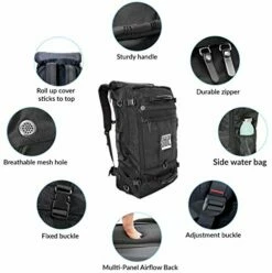 American Stoic Carry On Bag Black - 50L TSA Approved Weekender Bag – Convertible From 19” Laptop Backpack To Carryon Duffel Bag – 22x14x9 (43 Linear) Inches 16 American Stoic Carry On Bag Black - 50L TSA Approved Weekender Bag – Convertible From 19” Laptop Backpack To Carryon Duffel Bag – 22x14x9 (43 Linear) Inches -TRAVELPRO Sales 518X9A 2BP0ML