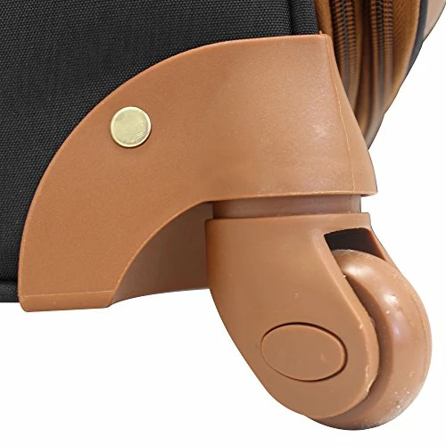 Steve Madden Designer Luggage Collection - Expandable 24 Inch Softside Bag - Durable Mid-sized Lightweight Checked Suitcase With 4-Rolling Spinner Wheels (Global Black) 6 Steve Madden Designer Luggage Collection - Expandable 24 Inch Softside Bag - Durable Mid-sized Lightweight Checked Suitcase With 4-Rolling Spinner Wheels (Global Black) - Image 4