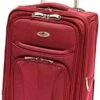 Mancini Leather Goods Wheeled Underseat Carry-on (Red)