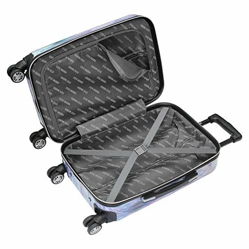 Steve Madden 20 Inch Carry On Luggage Collection - Scratch Resistant (ABS + PC) Hardside Suitcase - Designer Lightweight Bag With 8-Rolling Spinner Wheels (Diamond) 7 Steve Madden 20 Inch Carry On Luggage Collection - Scratch Resistant (ABS + PC) Hardside Suitcase - Designer Lightweight Bag With 8-Rolling Spinner Wheels (Diamond) - Image 5