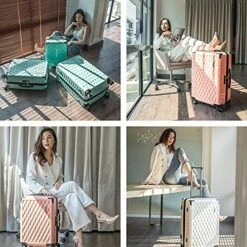 JOYWAY JOYWAY 3 Pcs Luggage Set Hardside Lightweight Spinner Suitcase With TSA Lock (green) -TRAVELPRO Sales 519Pp8nQqCS