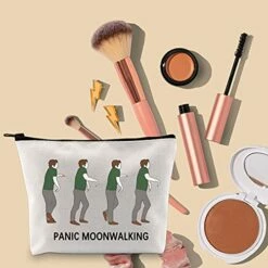 TOBGBE New Girl TV Show Inspired Gift Nick Miller Novelty Makeup Bag New Girl TV Show Fans Gift New Girl Merchandise Panic Moonwalk (Panic Moonwalk) -TRAVELPRO Sales 519m65jojSL