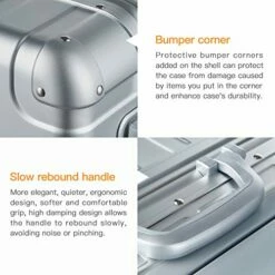 Bamboo Wolf 20-inch Aluminum-Magnesium Alloy Carry-on Hardside Suitcase Hard Shell Luggage, Built-In TSA Lock, Zipperless Fashion With Spinner Wheels For Travel / Business, Silver -TRAVELPRO Sales 51A5cQi7u6L e4ec6c1a 09be 40f1 ab5e 4c7c03760d98