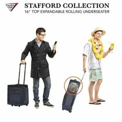 Travelers Club Luggage 16" Top Expandable Rolling Underseater W/USB Port, Blue Suitcase, Carry-On, Navy 25 Travelers Club Luggage 16" Top Expandable Rolling Underseater W/USB Port, Blue Suitcase, Carry-On, Navy -TRAVELPRO Sales 51ACjre7OiL
