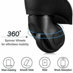 Flieks Luggage Sets 3 Piece Spinner Suitcase With TSA Lock Lightweight 20 24 28 Inch (Elegant Blue) -TRAVELPRO Sales 51B1OoU7j9L