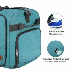 Canway 85L Travel Duffel Bag, Foldable Weekender Bag With Shoes Compartment For Men Women Water-proof & Tear Resistant (Mint Green, 85L) -TRAVELPRO Sales 51BK9CTcZDL