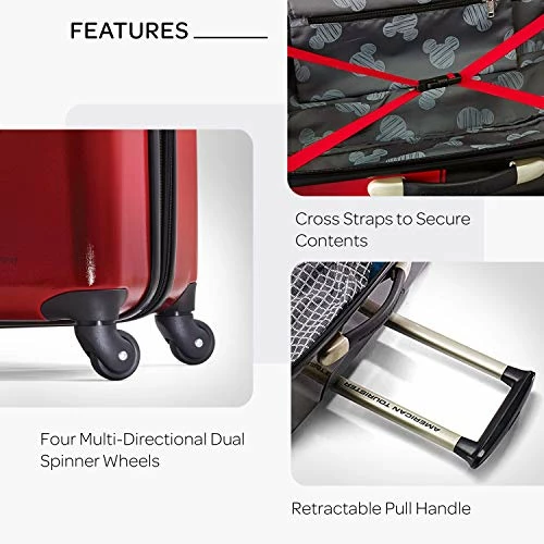 American Tourister Disney Hardside Luggage With Spinner Wheels, Mickey Mouse Pants, Checked-Large 28-Inch 8 American Tourister Disney Hardside Luggage With Spinner Wheels, Mickey Mouse Pants, Checked-Large 28-Inch - Image 6