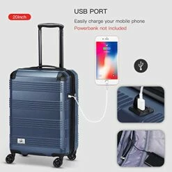 Verdi Luggage Set 3 Piece - Lightweight With USB Port Hardside Carry On Suitcase - Includes Expandable 20 Inch Carry On, 24In/TSA-Approved Lock 28In Checked Bag With 8-Wheel Rolling Spinner 13 Verdi Luggage Set 3 Piece - Lightweight With USB Port Hardside Carry On Suitcase - Includes Expandable 20 Inch Carry On, 24In/TSA-Approved Lock 28In Checked Bag With 8-Wheel Rolling Spinner -TRAVELPRO Sales 51BcP 8DAaL