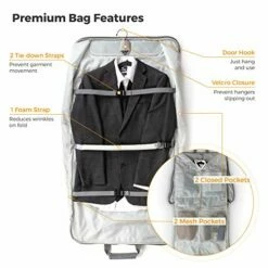 Prottoni 44-Inch Suit Carrier For Travel - Garment Suitcase With Toiletry Bag (Black + Clear Toiletry Bag, 44") 19 Prottoni 44-Inch Suit Carrier For Travel - Garment Suitcase With Toiletry Bag (Black + Clear Toiletry Bag, 44") -TRAVELPRO Sales 51BvNLTL17L