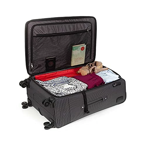 Cloe Checked Large 28 Inch Luggage With 360º-spinner Wheels In Black Color 11 Cloe Checked Large 28 Inch Luggage With 360º-spinner Wheels In Black Color - Image 9