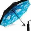 Rain-Mate Compact Travel Umbrella - Pocket Portable Folding Windproof Mini Umbrella - Auto Open And Close Button And 9 Rib Reinforced Canopy (Blue Sky) 1 Rain-Mate Compact Travel Umbrella - Pocket Portable Folding Windproof Mini Umbrella - Auto Open And Close Button And 9 Rib Reinforced Canopy (Blue Sky) -TRAVELPRO Sales 51CWOBM7XwL