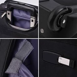 AirTraveler Rolling Briefcase Rolling Laptop Bag Computer Case With Wheels Spinner Mobile Office Carry On Luggage For 14.1in 15.6in Business Notebook For Women Men -TRAVELPRO Sales 51CpzcoXO5L