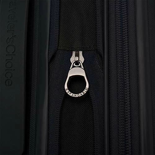 Traveler's Choice Pagosa Indestructible Hardshell Expandable Spinner Luggage, Black, Checked-Medium 26-Inch 8 Traveler's Choice Pagosa Indestructible Hardshell Expandable Spinner Luggage, Black, Checked-Medium 26-Inch - Image 6