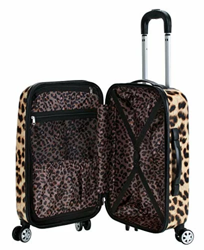 Rockland Safari Hardside Spinner Wheel Luggage, Leopard, Carry-On 20-Inch 7 Rockland Safari Hardside Spinner Wheel Luggage, Leopard, Carry-On 20-Inch - Image 5