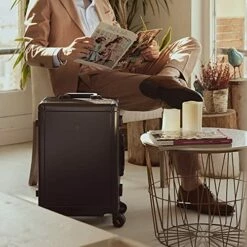 LEVEL8 Gibraltar Carry On Luggage, 20" Aluminum Frame Hardside Suitcase Zipperless Luggage With TSA Lock, 8 Spinner Wheels - Dark Grey -TRAVELPRO Sales 51EJvi5oAEL