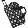 Rockland Unisex Adult Rolling Duffel Bag, New Black Dot, 22-Inch US -TRAVELPRO Sales 51EaW5T9jjL