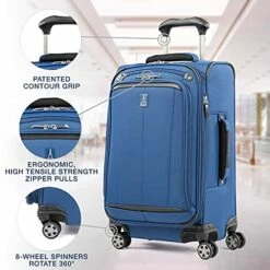 Travelpro Autopilot 2.0 Softside Expandable Spinner Luggage, Midnight Blue, 3-Piece Set, (21/25/29) -TRAVELPRO Sales 51G2SjO CsS