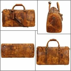 Leather Duffel Bags For Men Women - Airplane Underseat Carry On Luggage By Rustic Town -TRAVELPRO Sales 51GS7UnpqKL