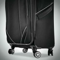 American Tourister Zoom Turbo Softside Expandable Spinner Wheel Luggage, Black, Checked-Medium 25-Inch -TRAVELPRO Sales 51GXhNKwKlL