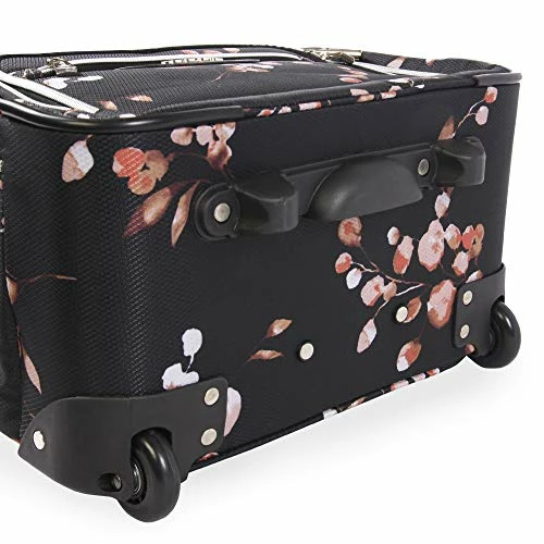 BEBE Women's Valentina-Wheeled Under The Seat Carry-on Bag, Floral Branch, One Size 7 BEBE Women's Valentina-Wheeled Under The Seat Carry-on Bag, Floral Branch, One Size - Image 5